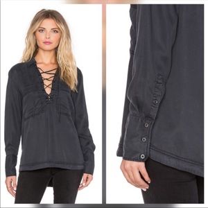 Free People Under Your Spell Lace Up Top
